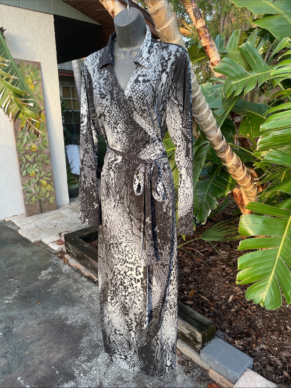 Ashro snakeprint and leopard print dress